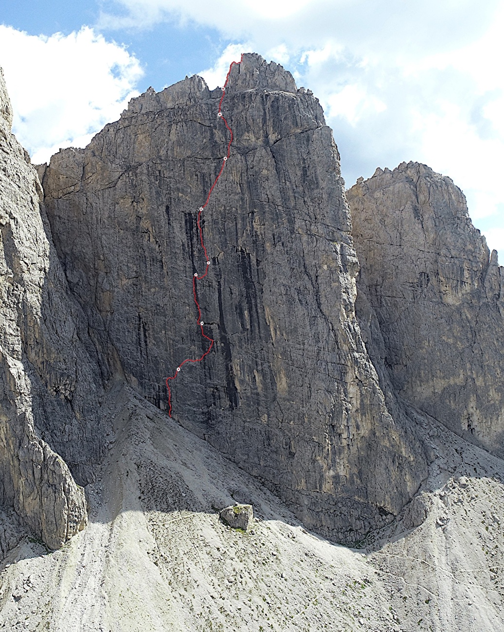 Via Messner, Seconda Torre del Sella, Dolomites
