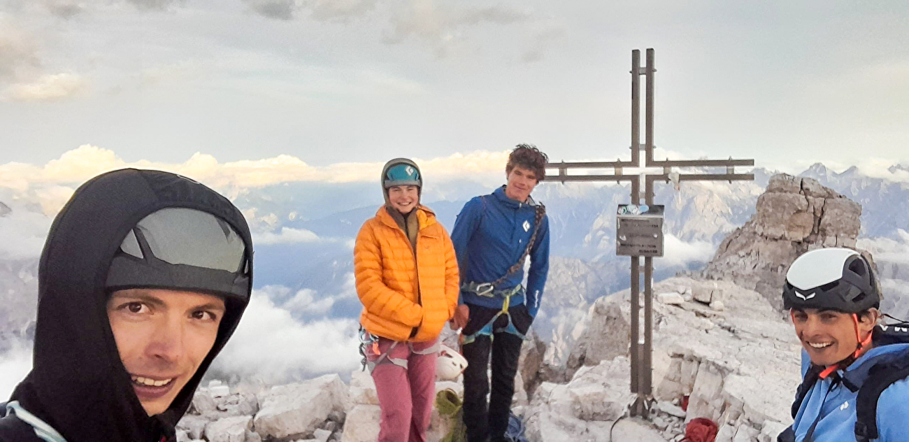 Space Vertigo Cima Ovest Tre Cime di Lavaredo, Felix Kiem, Patrick Tirler