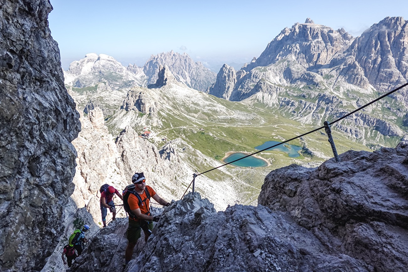 Via Ferrata Monte Paterno De Luca - Innerkofler, Tre Cime di Lavaredo, Dolomites