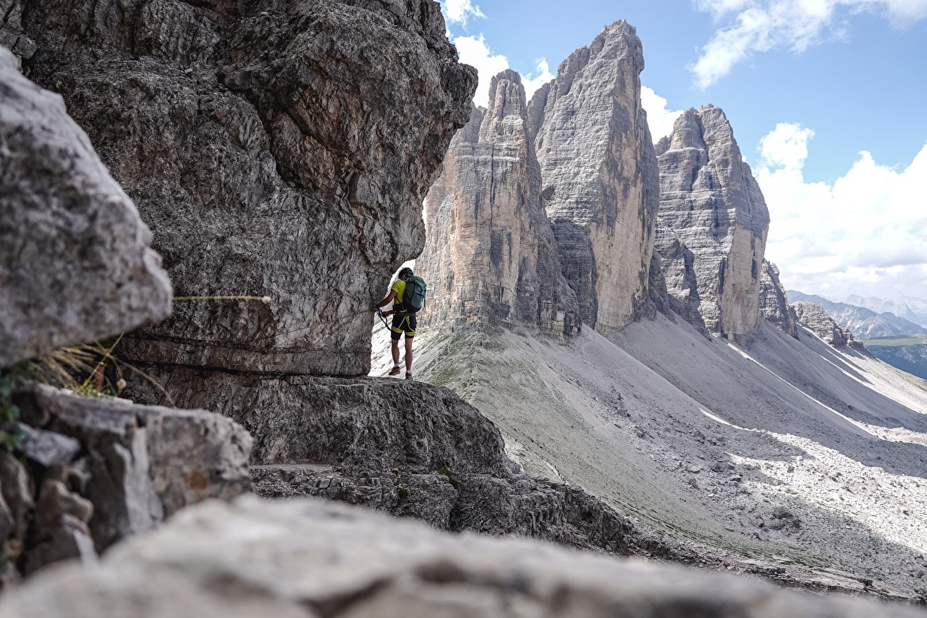 Via Ferrata Monte Paterno De Luca - Innerkofler, Tre Cime di Lavaredo, Dolomites