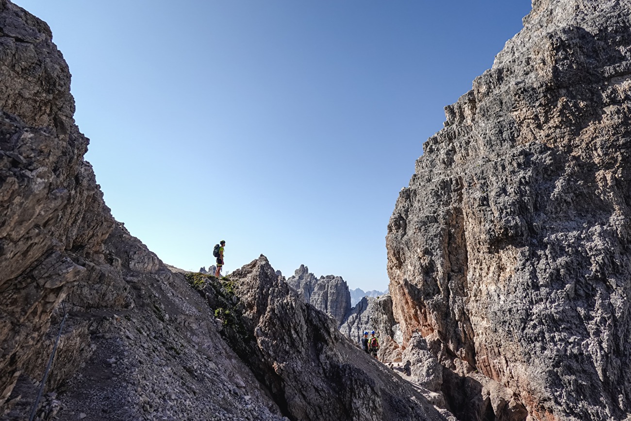 Via Ferrata Monte Paterno De Luca - Innerkofler, Tre Cime di Lavaredo, Dolomiti