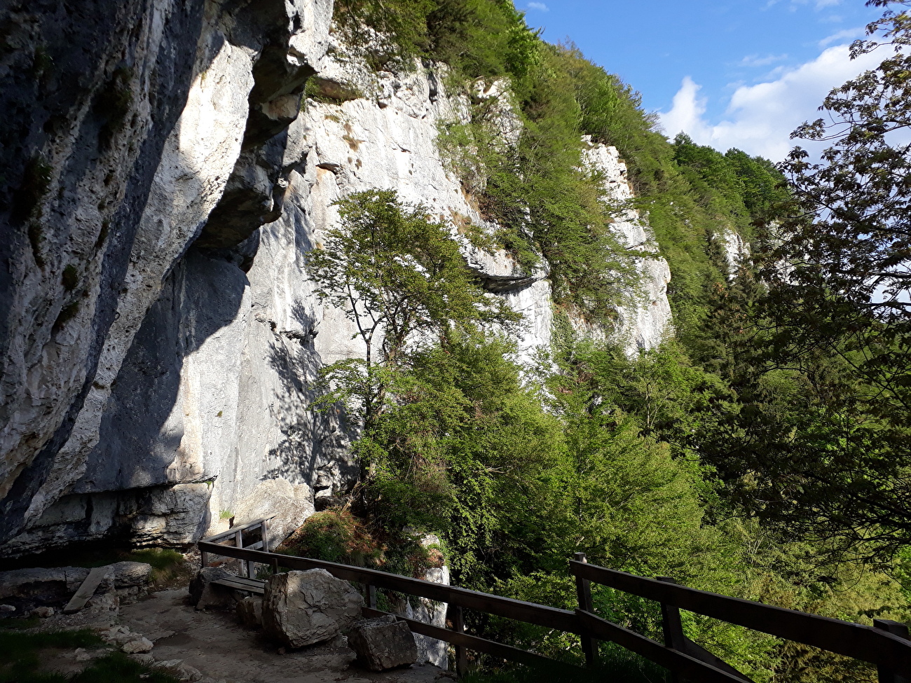 Climbing in Val d'Astico, Italy