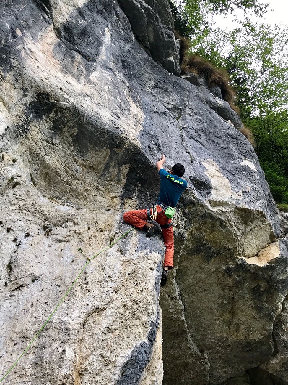 Climbing in Val d'Astico, Italy