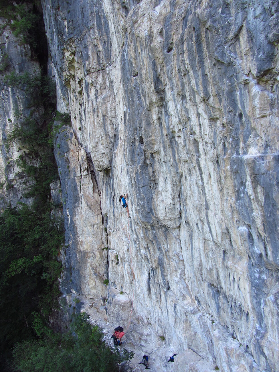 Climbing in Val d'Astico, Italy