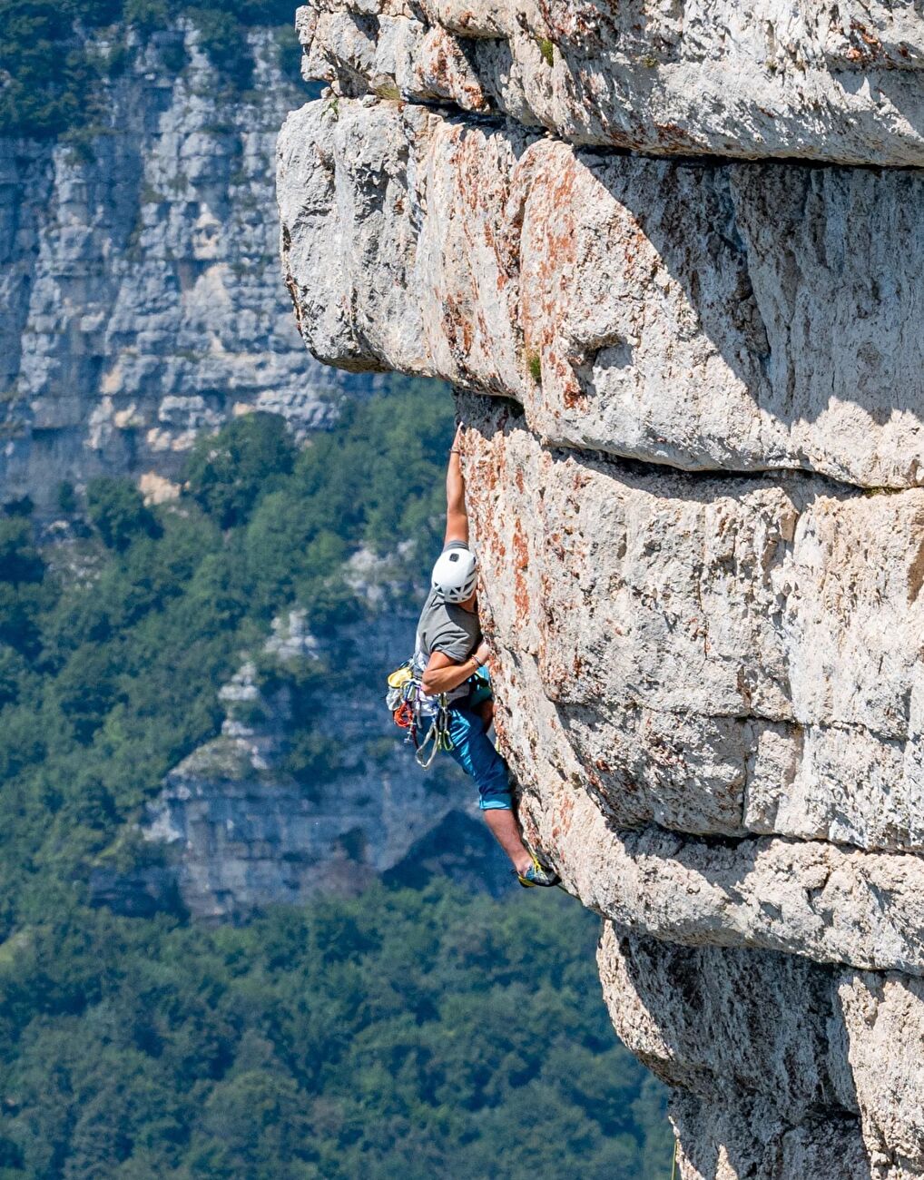 Climbing in Val d'Astico, Italy