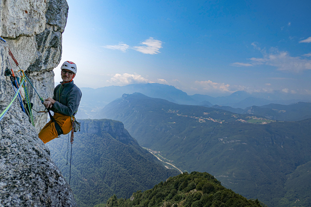 Climbing in Val d'Astico, Italy