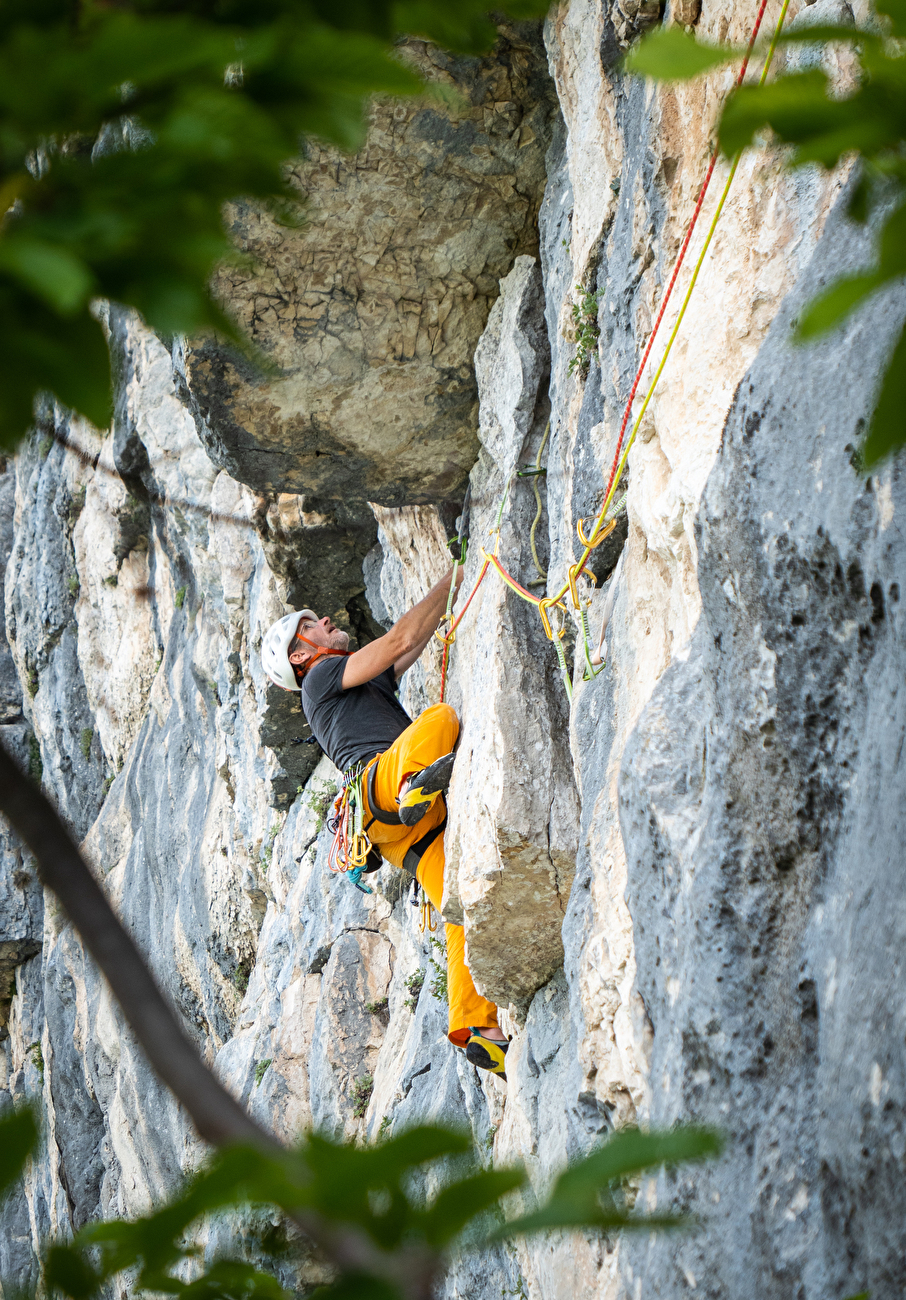 Climbing in Val d'Astico, Italy