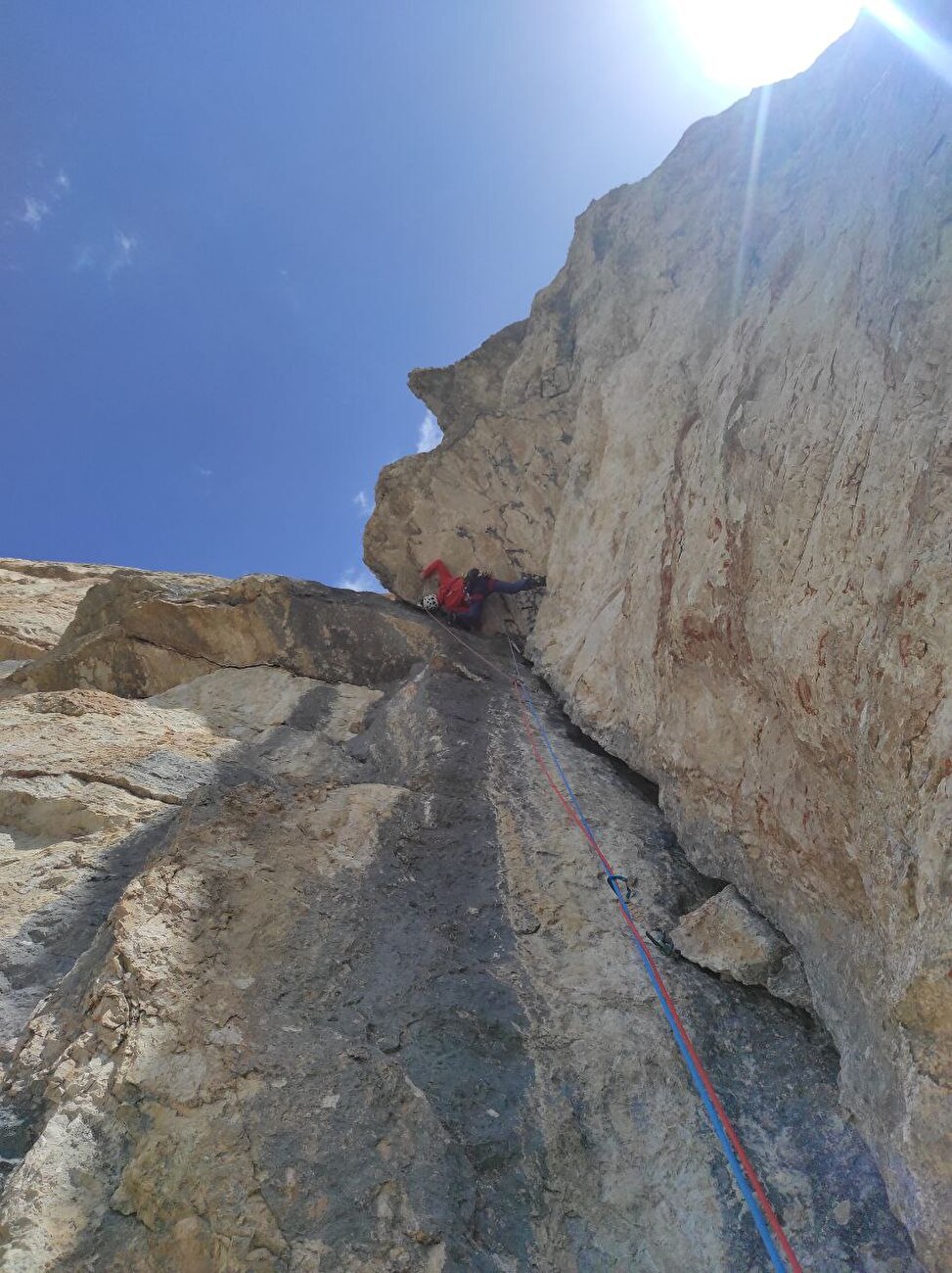 Diretta Grande Muro, Sass de la Crusc, Dolomiti, Matteo Bicego, Andrea Doardi