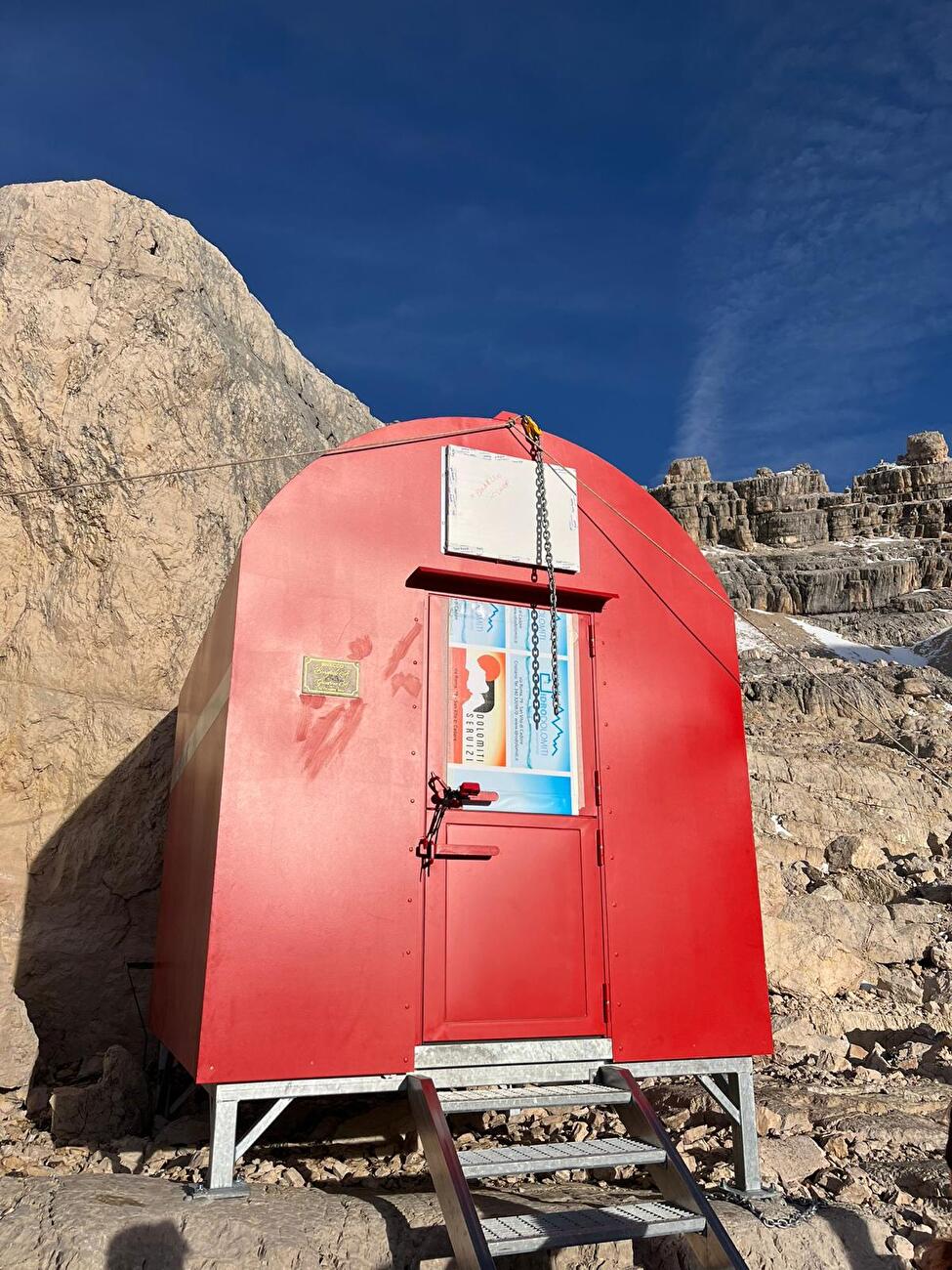 Monte Pelmo, Dolomites, Bivacco Alberto Bonafede Aldo Giustina