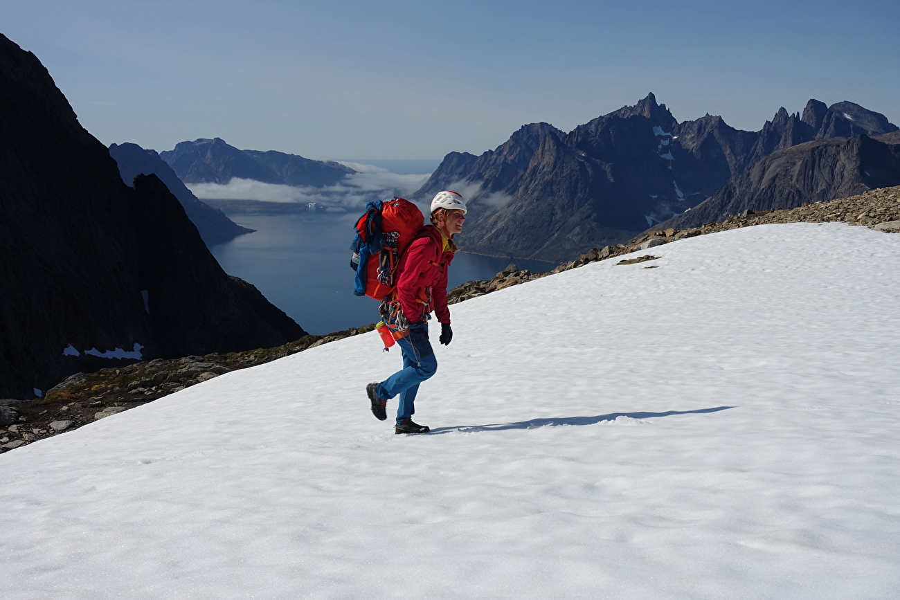 Torsukattak Fjord, Groenlandia, Miška Izakovičová, Callum Johnson, Tim Miller, Simon Smith