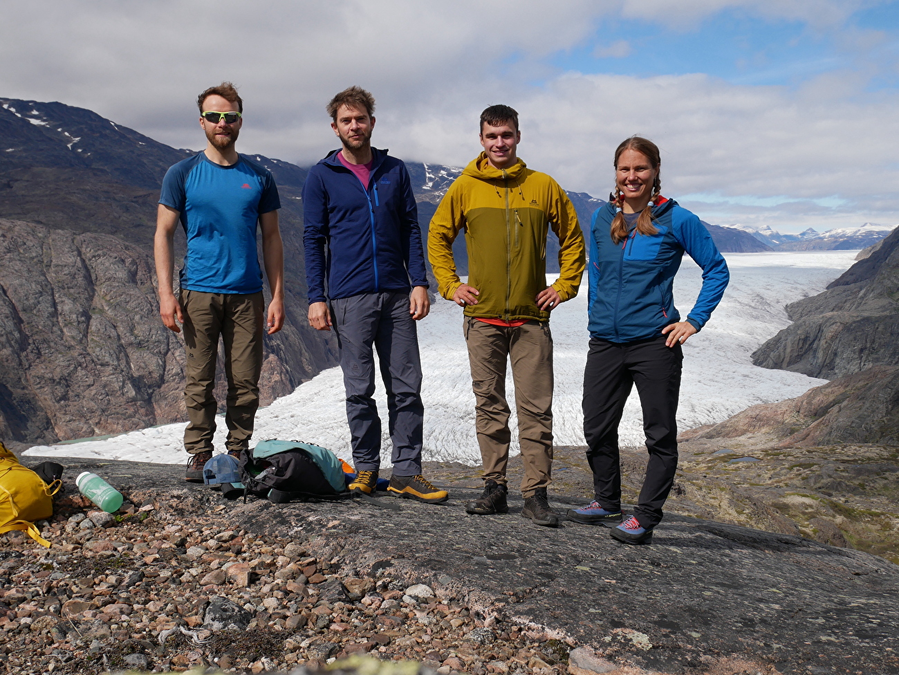 Torsukattak Fjord, Groenlandia, Miška Izakovičová, Callum Johnson, Tim Miller, Simon Smith