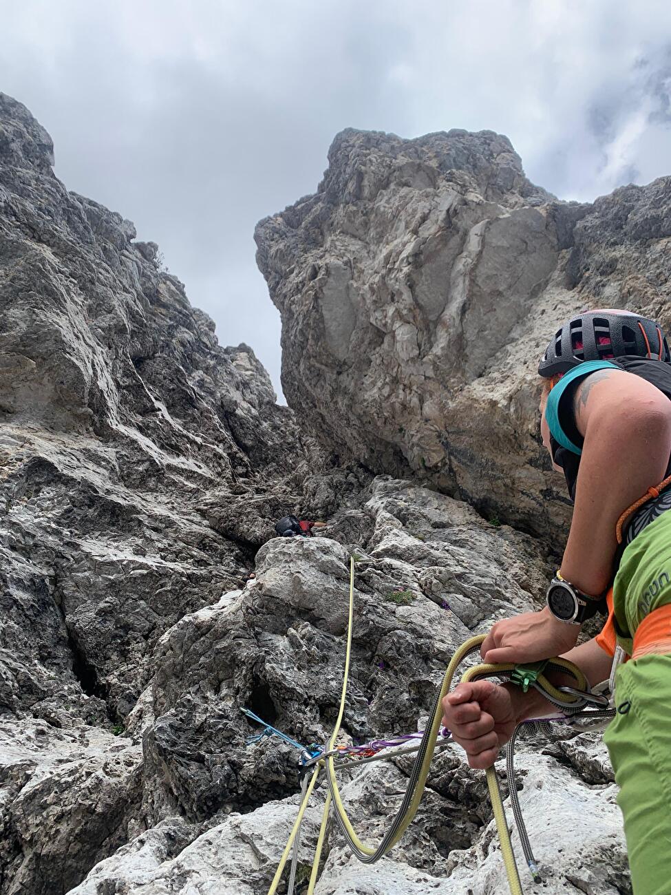 Via Decima, Pala delle Masenade, Moiazza, Dolomites