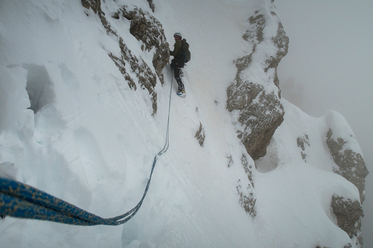 Dolomites steep skiing 2024