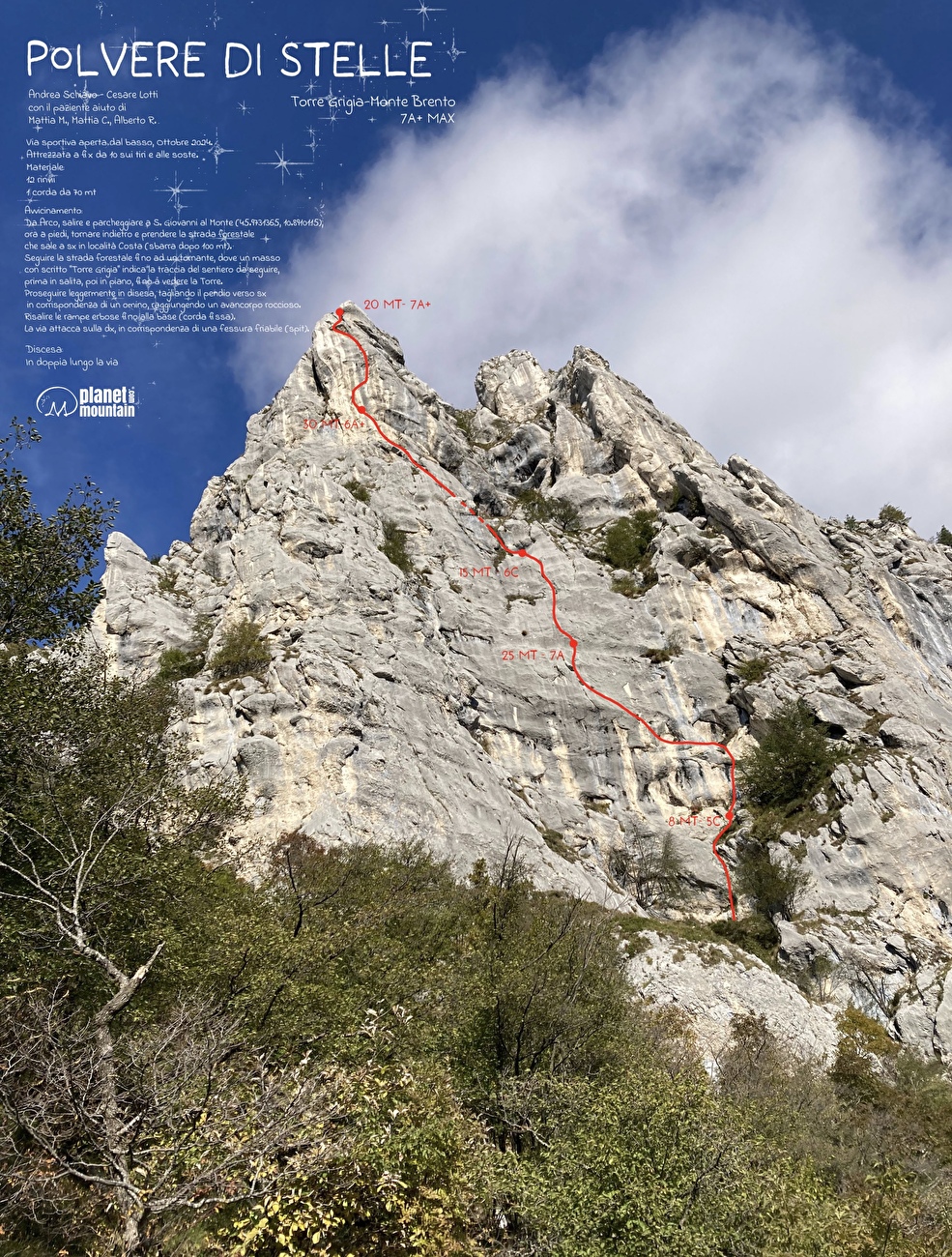 Torre Grigia del Monte Brento, Valle del Sarca, Cesare Lotti, Andrea Schiavo