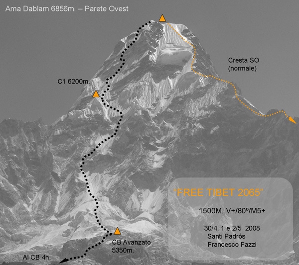 Free Tibet Ama Dablam