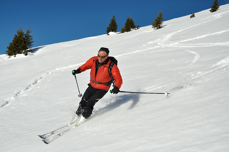 Ski mountaineering in Val Visdende, Carnic Alps