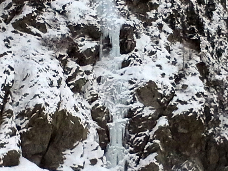 Valle Stura di Demonte, cascate di ghiaccio, Piemonte, Italia