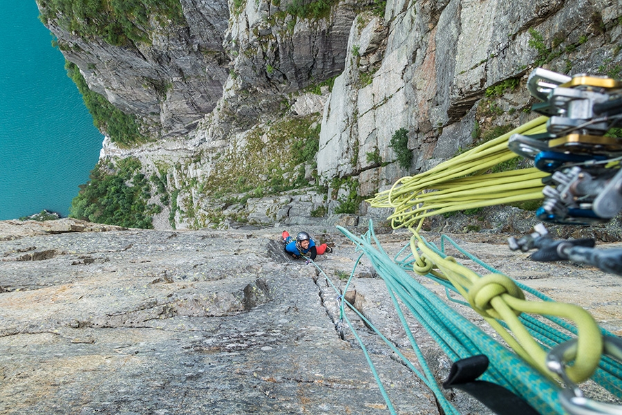 Preikestolen, Pulpit rock, Norway, climbing
