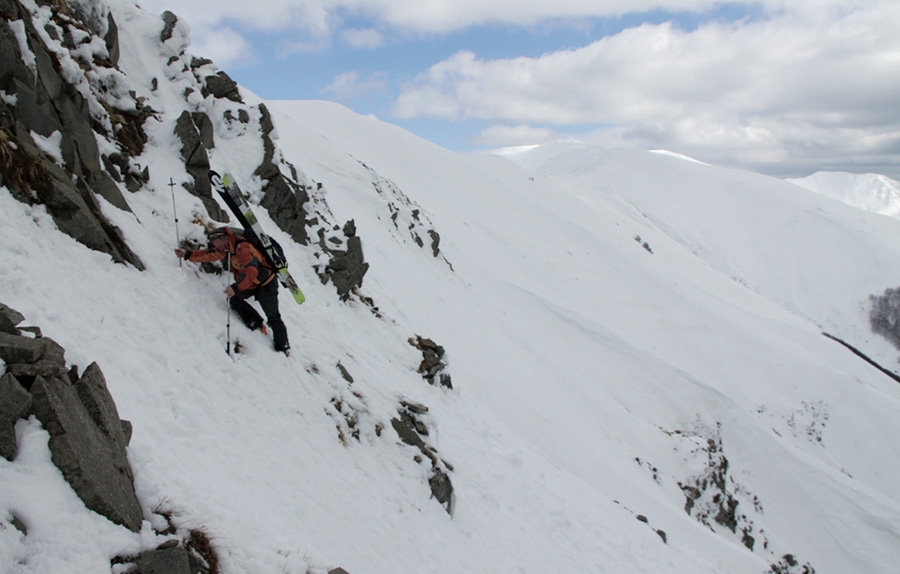 Ski mountaineering, steep skiing, Freeride, Appennino Tosco-Emiliano
