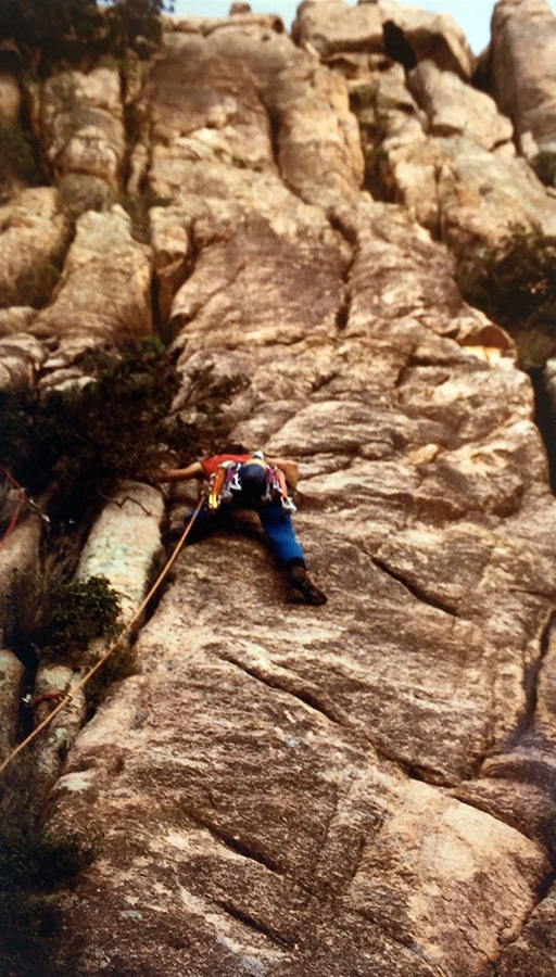 Monte Acutzu Sarrabesu trad climbing in Sardinia