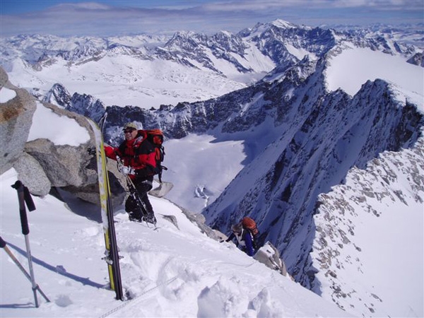 Adamello ski mountaineering
