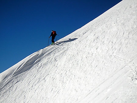 Ski mountaineering in the Julian Alps