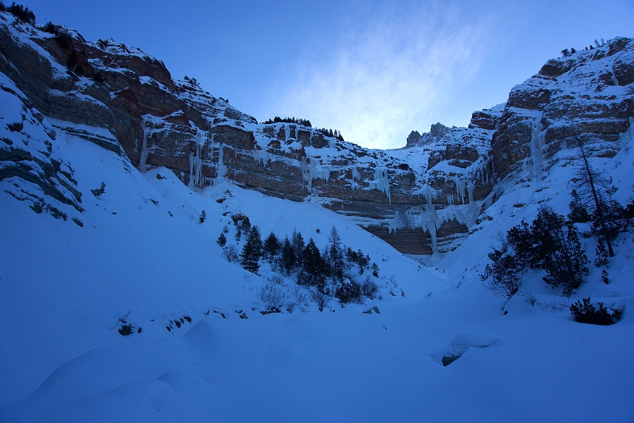 Bletterbach, cascate di ghiaccio, Daniel Ladurner, Johannes Lemayer