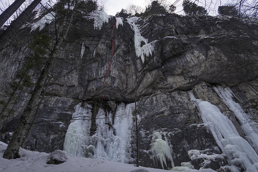 Dolomiti di Brenta, cascate di ghiaccio, Claudio Migliorini