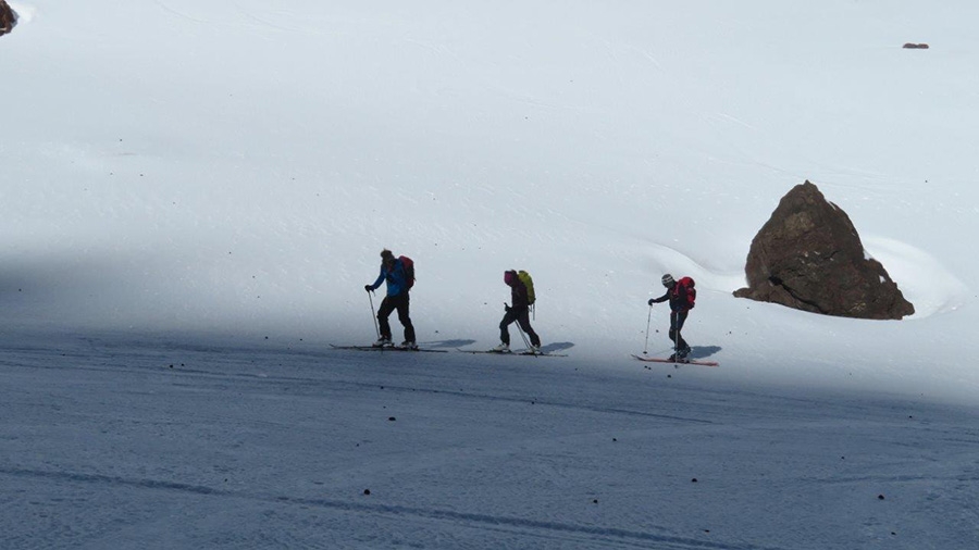 Ski mountaineering in Morocco High Atlass Mountains