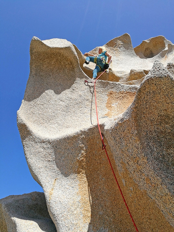 Tatjana Göx, climbing, Sardinia