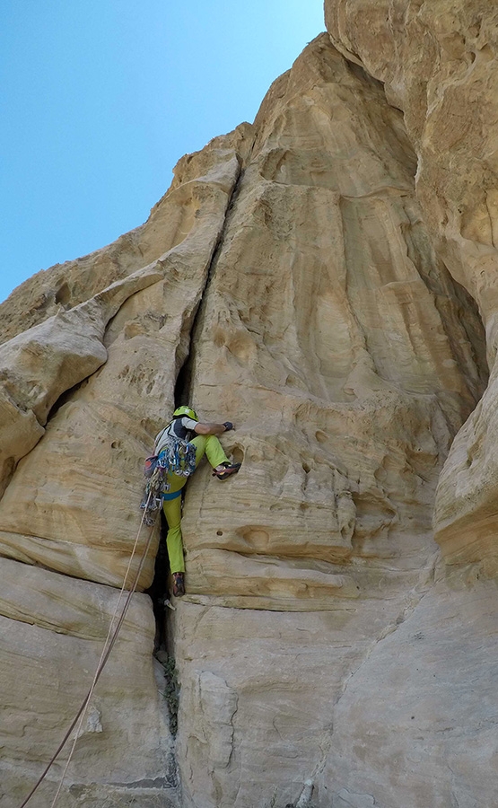 Rock climbing in Jordan