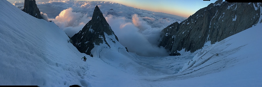Cresta dell'Innominata, Monte Bianco, Denis Trento, Robert Antonioli