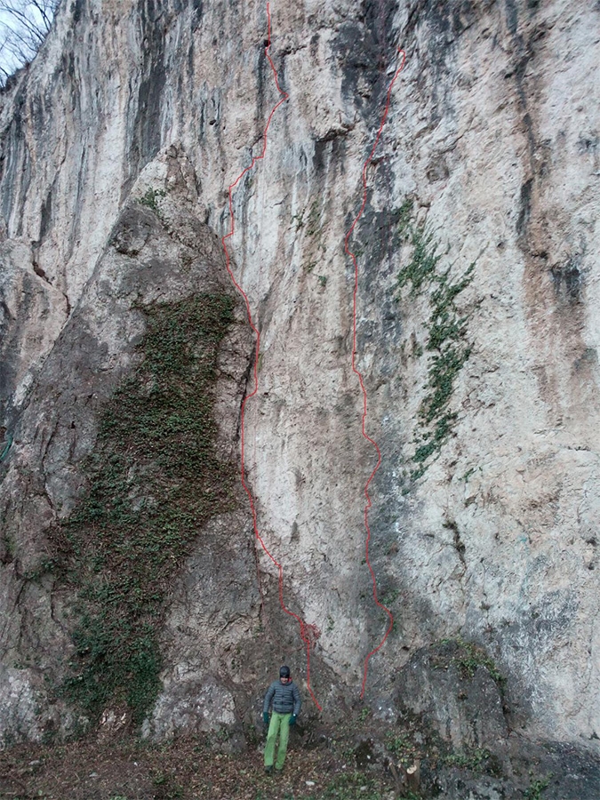 La Vela, climbing at Trento