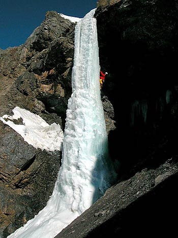 Val di Livigno ice climbing