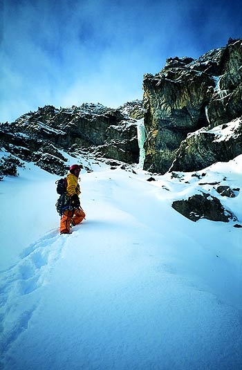 Val di Livigno ice climbing