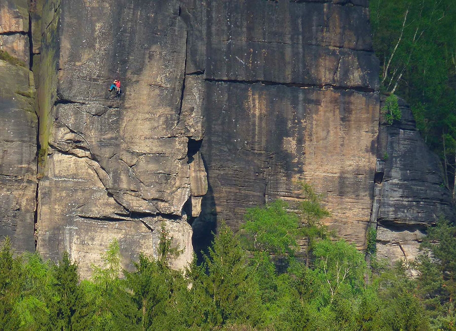 Labak, sandstone climbing in the Czech Republic