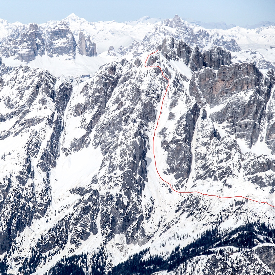 Dolomites extreme skiing