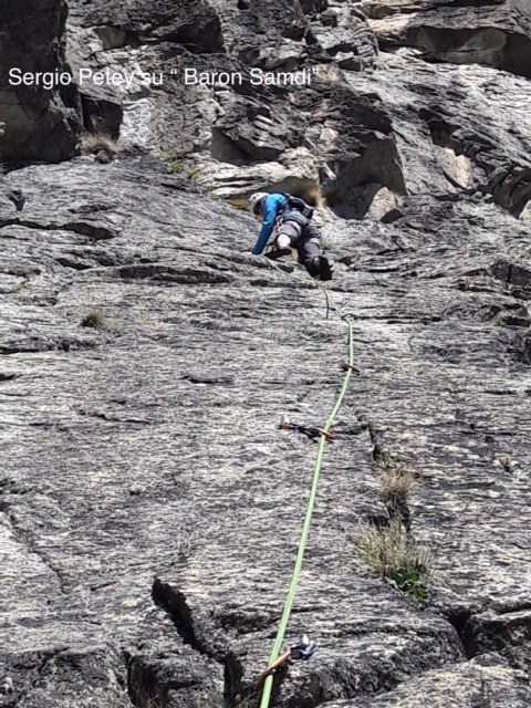 Climbing at Crête Sèche in Valle d’Aosta