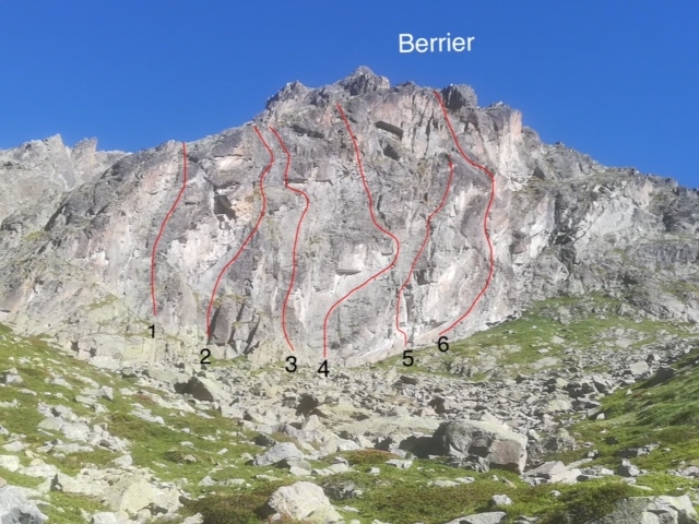 Climbing at Crête Sèche in Valle d’Aosta