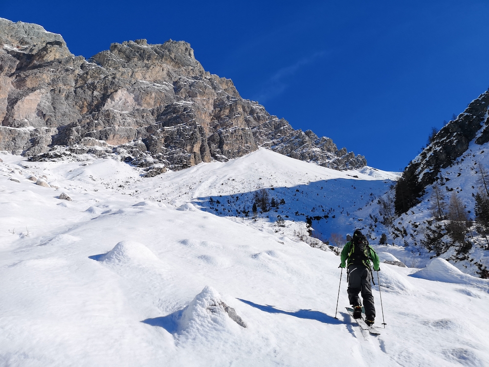 Ski mountaineering Marmarole, Antelao, Sorapiss, Dolomites