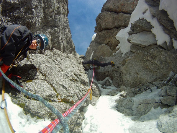 Ice climbing Val Masino