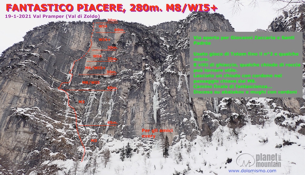 Val Pramper, Dolomiti di Zoldo, Santiago Padrós, Giovanni Zaccaria