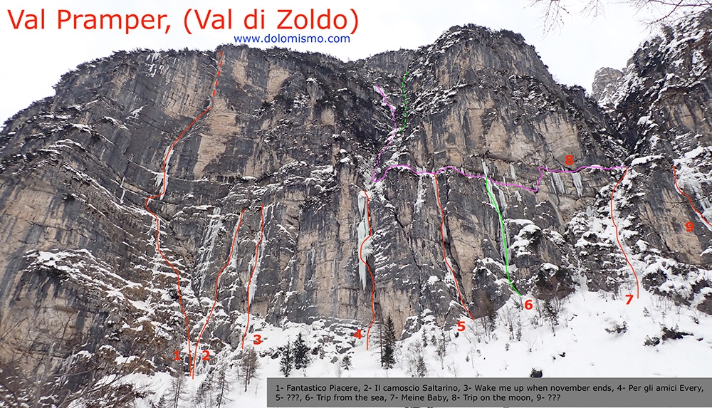 Val Pramper, Dolomiti di Zoldo, Santiago Padrós