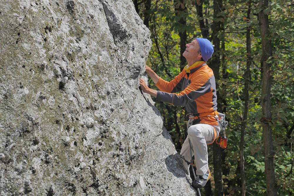 Sport climbing around Mondovì, Cuneo, Italy