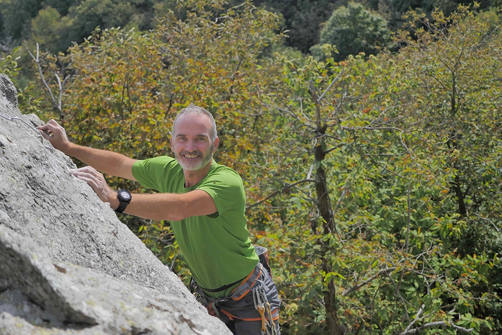 Sport climbing around Mondovì, Cuneo, Italy