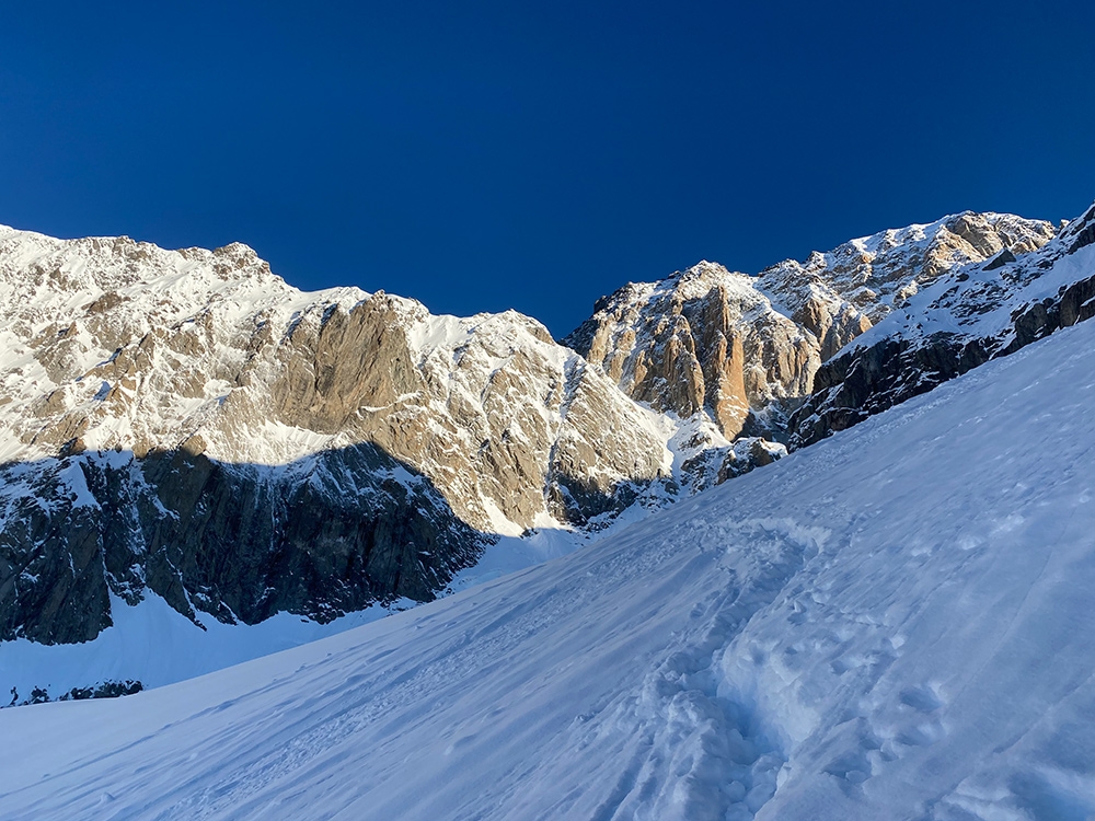 Mont Brouillard, Couloir del Quid Pluris, Denis Trento, Mont Blanc