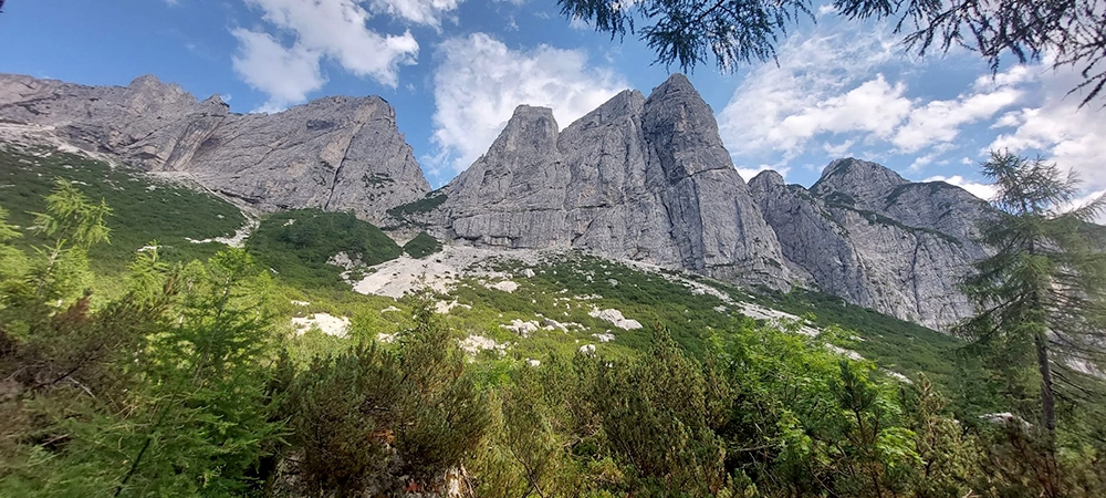 Torre Guarda, Mangart, Alpi Giulie, Mauro Florit, Daniele Pesamosca