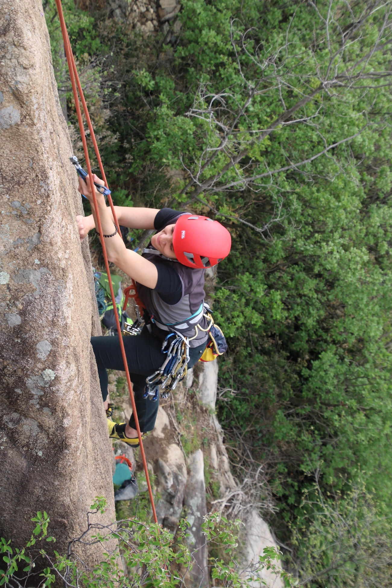 Trad climbing in Val di Susa