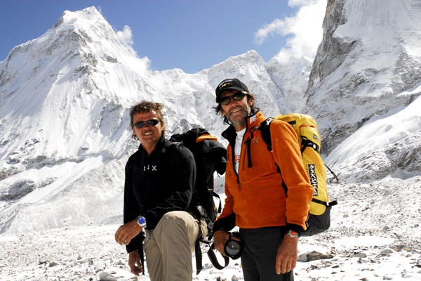 Kammerlander and Unterkircher summit Jasemba (7350m) Nepal