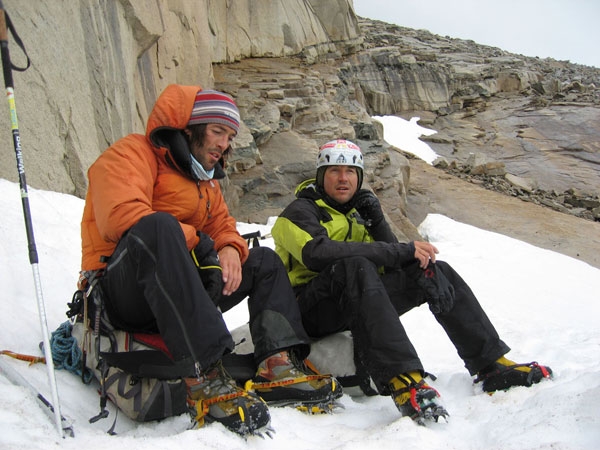 La strana coppia Cristian Brenna ed Hervé Barmasse sul Cerro Piergiorgio